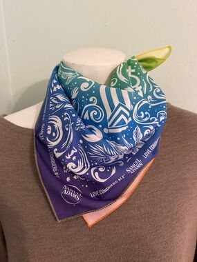 Samuel Adams Rainbow Bandana Scarf Multicolor love conquers ALE pride gear